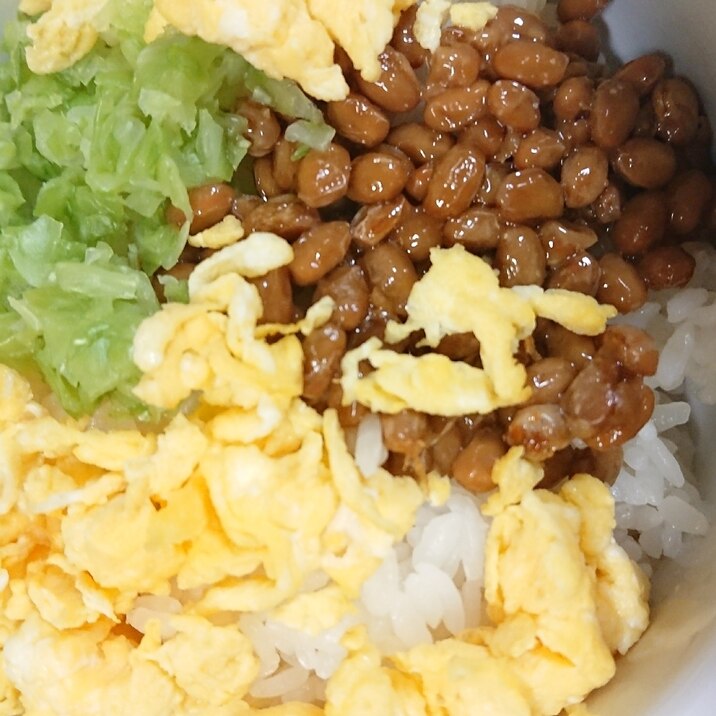 離乳食完了期 納豆三色丼